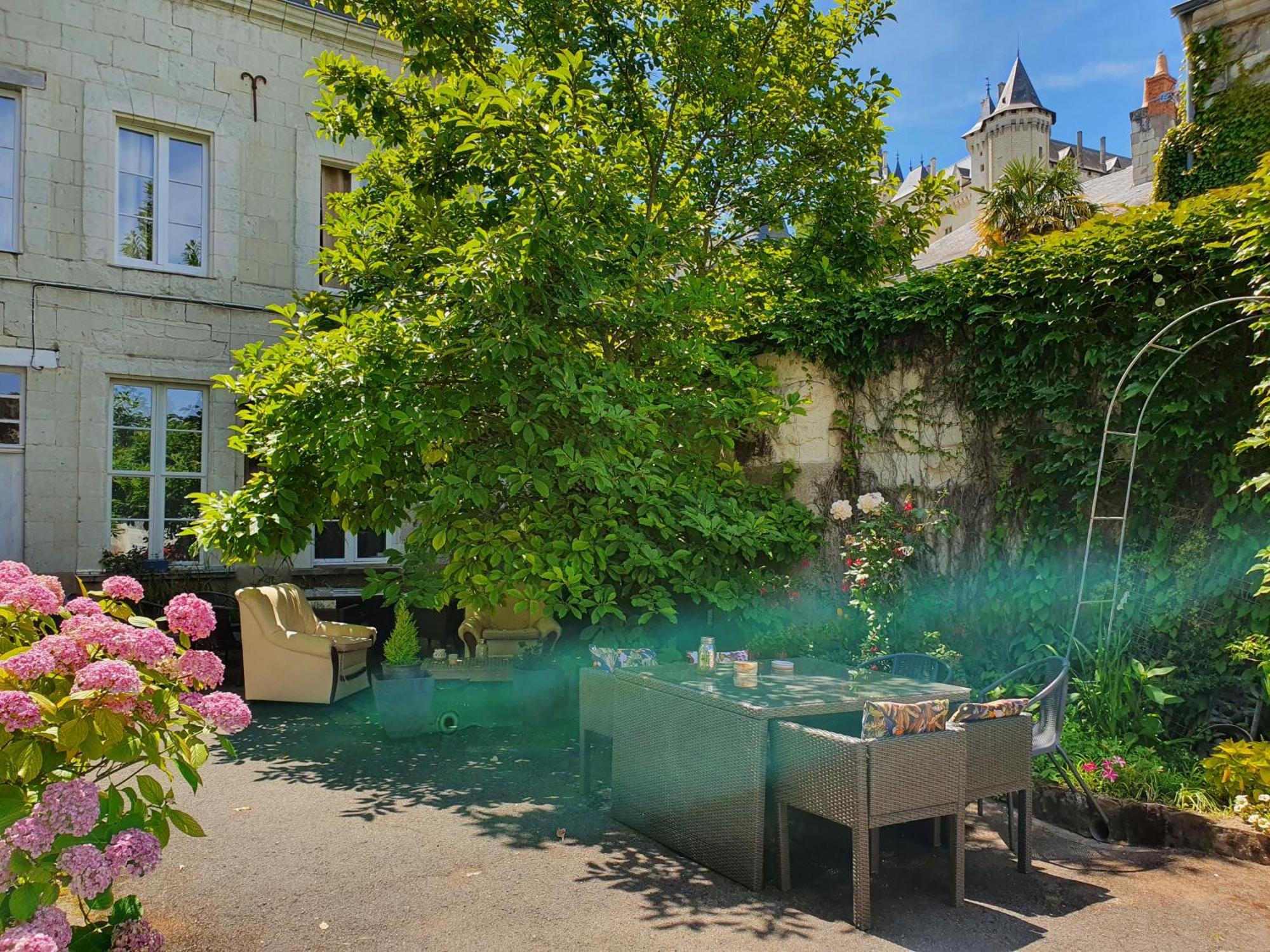 Vue Sur Chateau Et Loire Saumur Exterior foto